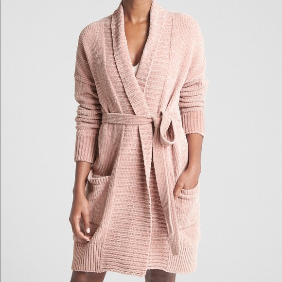 Nwnt Chenille Robe Cardigan Sweater 